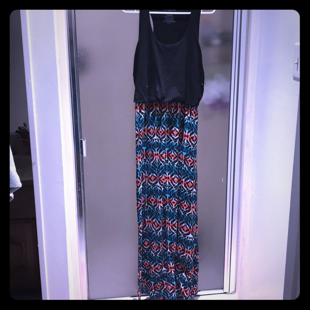 👗Aztec Tribal Colorful Maxi Sz M👗